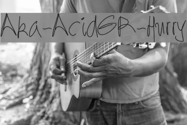 Aka-AcidGR-Hurry Font examples