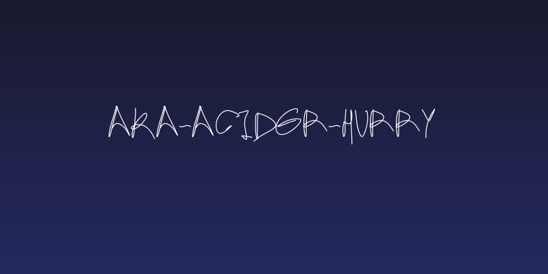 Aka-AcidGR-Hurry Social Header