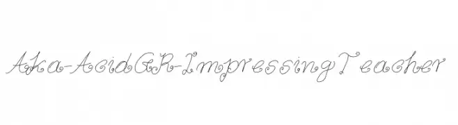 Aka-AcidGR-ImpressingTeacher  Fuentes Gratis Descargar