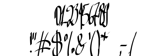 Aka-AcidGR-Inky Font OTHER CHARS