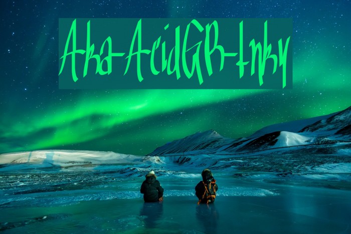 Aka-AcidGR-Inky Font examples
