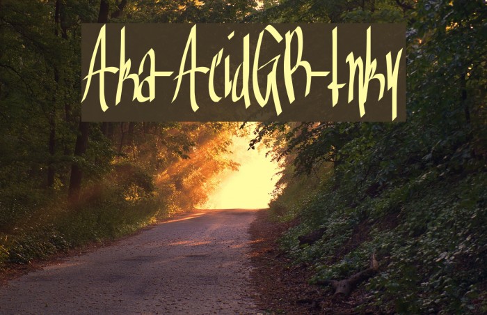 Aka-AcidGR-Inky Font examples