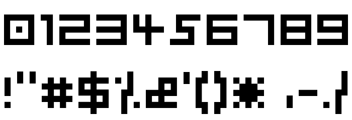 Aka-AcidGR-Kairee フォント その他の文字