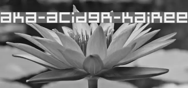 Aka-AcidGR-Kairee Font examples