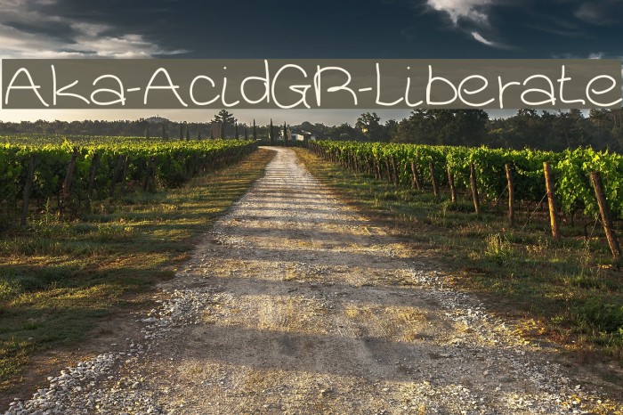 Aka-AcidGR-Liberate Font examples