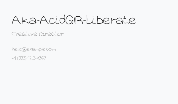 Aka-AcidGR-Liberate Business Card