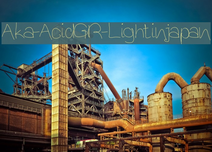 Aka-AcidGR-Lightinjapan Шрифта examples