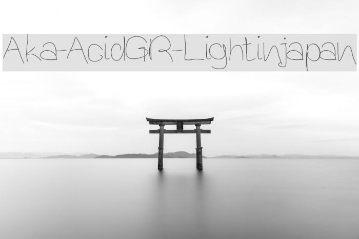 Aka-AcidGR-Lightinjapan Шрифта examples