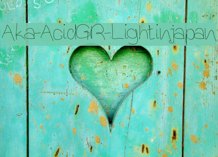 Aka-AcidGR-Lightinjapan Шрифта examples