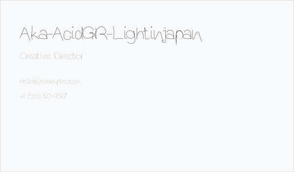 Aka-AcidGR-Lightinjapan Business Card