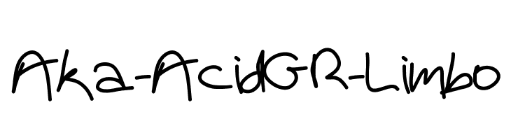 Aka-AcidGR-Limbo Font