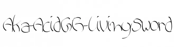 Aka-AcidGR-LivingSword  Fuentes Gratis Descargar