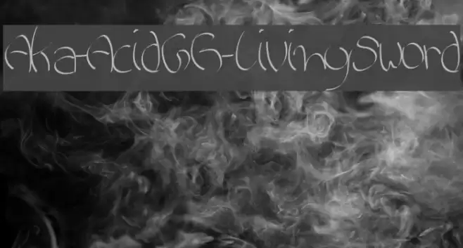 Aka-AcidGR-LivingSword Font examples