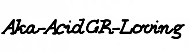 Aka-AcidGR-Loving  Fuentes Gratis Descargar