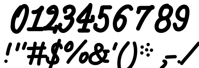Aka-AcidGR-Loving Font OTHER CHARS