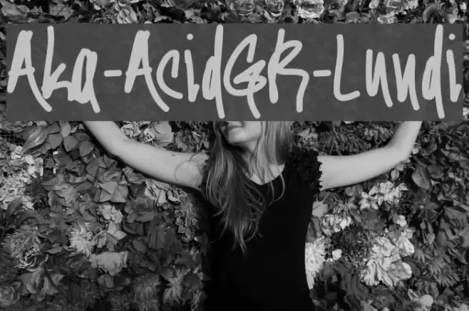 Aka-AcidGR-Lundi Font examples
