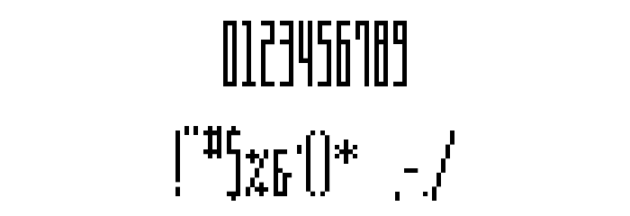 Aka-AcidGR-MC Font OTHER CHARS