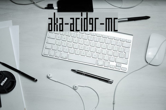 Aka-AcidGR-MC Font examples