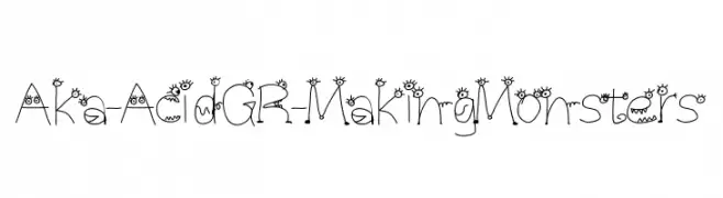 Aka-AcidGR-MakingMonsters  フリーフォントのダウンロード