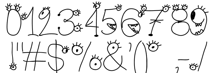 Aka-AcidGR-MakingMonsters Font OTHER CHARS