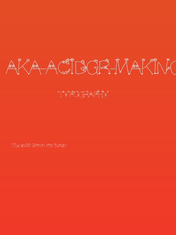 Aka-AcidGR-MakingMonsters Poster