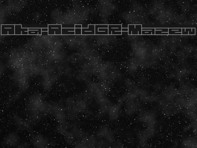 Aka-AcidGR-Mazew Font examples
