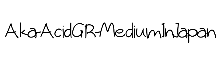 Aka-AcidGR-MediumInJapan  font caratteri gratis