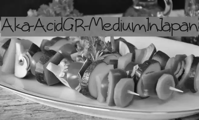 Aka-AcidGR-MediumInJapan Font examples