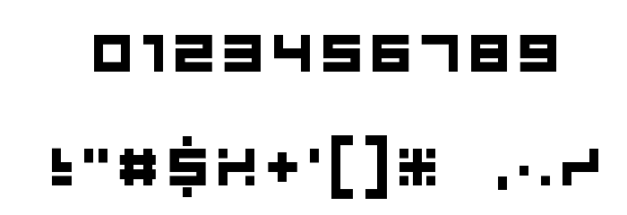 Aka-AcidGR-Micro Font OTHER CHARS