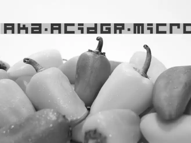 Aka-AcidGR-Micro Font examples