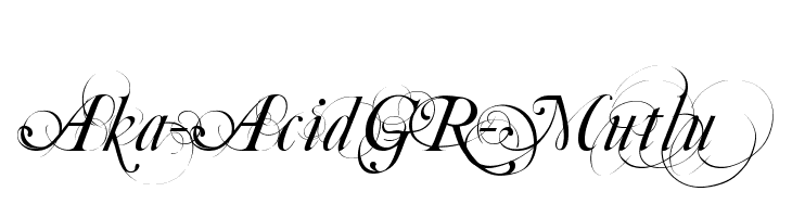 Aka-AcidGR-Mutlu Font