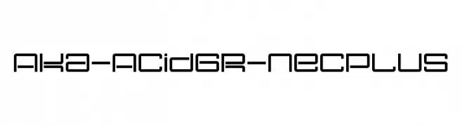 Aka-AcidGR-Necplus  Free Fonts Download