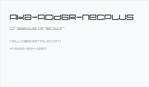 Aka-AcidGR-Necplus Business Card