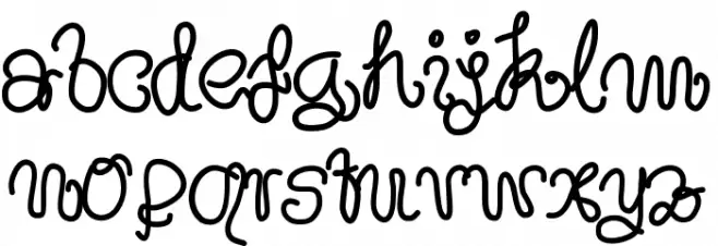 Aka-AcidGR-Pasta Font LOWERCASE