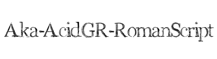 Aka-AcidGR-RomanScript  Descarca Fonturi Gratis