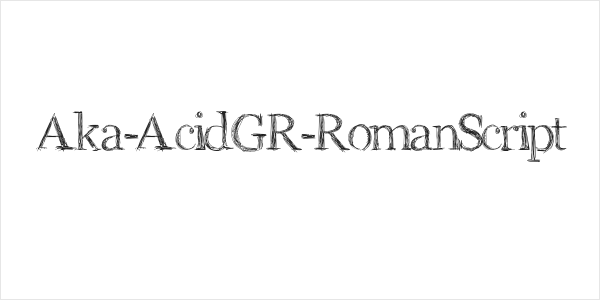 Aka-AcidGR-RomanScript Logo