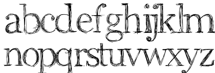 Aka-AcidGR-RomanScript Font LOWERCASE