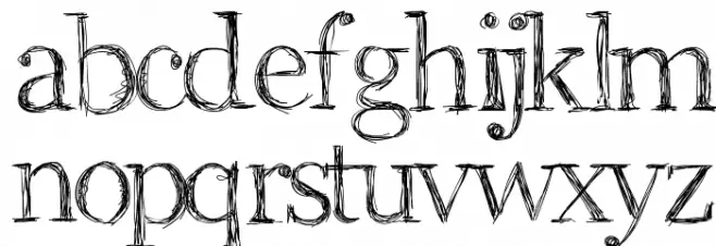 Aka-AcidGR-RomanScript Font LOWERCASE