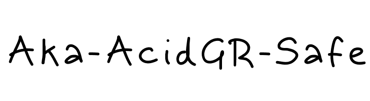 Aka-AcidGR-Safe फ़ॉन्ट