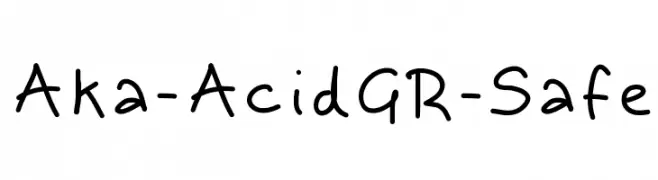 Aka-AcidGR-Safe  フリーフォントのダウンロード
