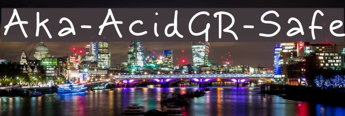Aka-AcidGR-Safe Font examples