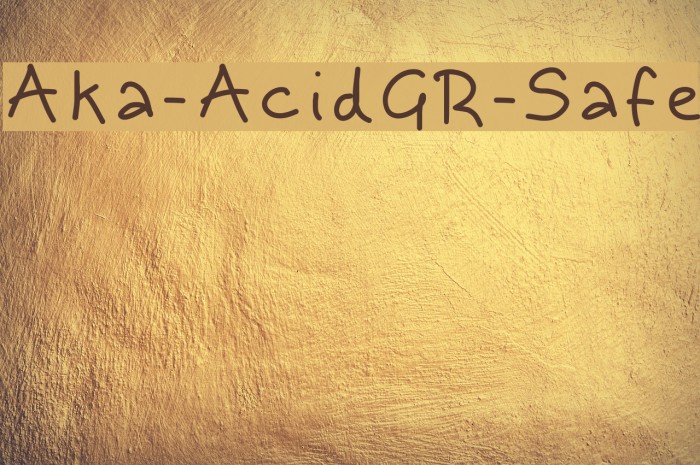 Aka-AcidGR-Safe Font examples