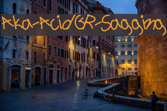 Aka-AcidGR-Sagging Font examples