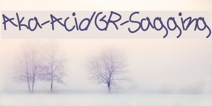Aka-AcidGR-Sagging Font examples