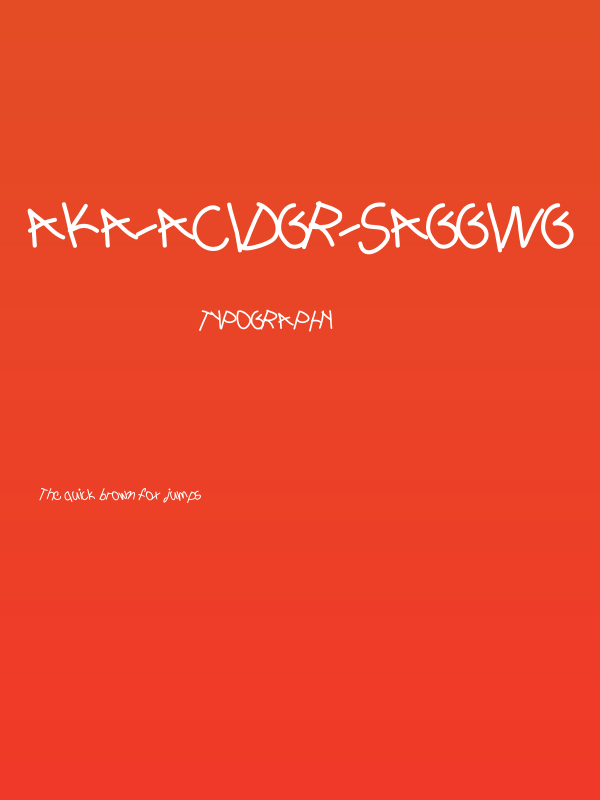 Aka-AcidGR-Sagging Poster