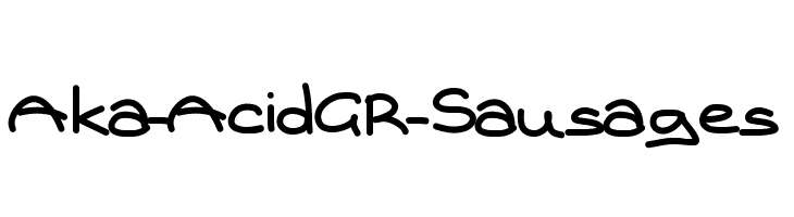 Aka-AcidGR-Sausages Font
