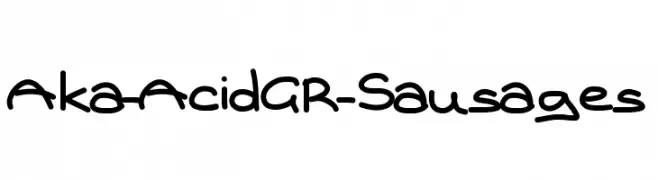 Aka-AcidGR-Sausages  नि: शुल्क फ़ॉन्ट्स डाउनलोड