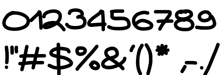 Aka-AcidGR-Sausages Font OTHER CHARS