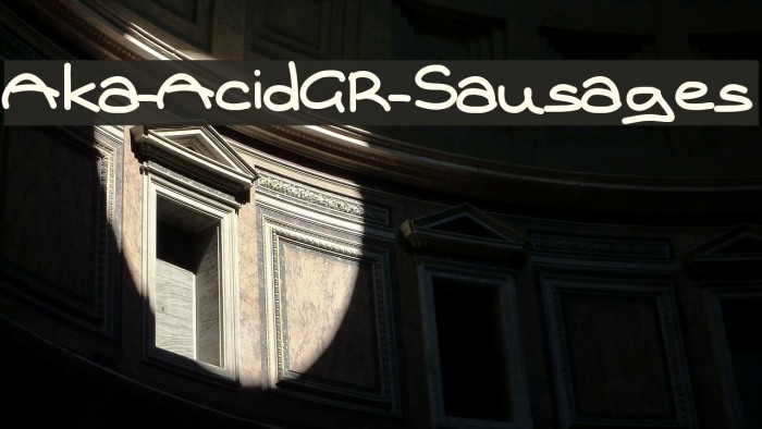Aka-AcidGR-Sausages Font examples