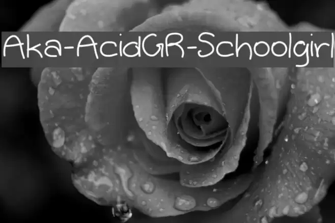 Aka-AcidGR-Schoolgirl Font examples